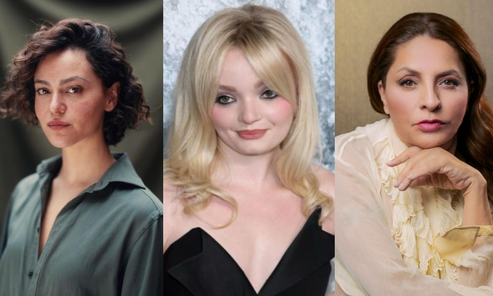 May Calamawy, Natalie Grace, and Verónica Falcón